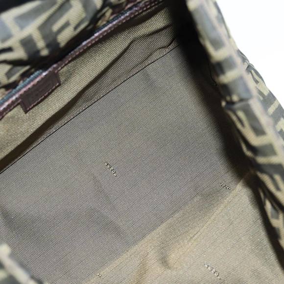 FENDI Zucca Canvas Tote Bag Brown Black Auth bs15988 - Picture 10 of 16